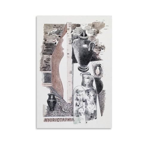 Design for Urne Buriall by Paul Nash�C���e���A�f�U�C���̃|�X�^�[�A�Ƃ̑����̔��w�A�����̐V�����Ƃ̑��蕨12x18inch(30x45cm) Unframe-style