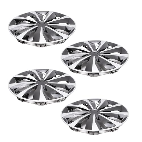 RiToEasysports Juego de 4 tapacubos de 16 pulgadas para llantas de 16 pulgadas, repuesto con material ABS, montaje a presión, ajuste universal para neumáticos R16, compatible con Altima 2013-2018
