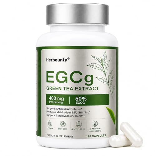 EGCG Green Tea Extract Supplements 50% EGCG 120 Count (Pack of 1)
