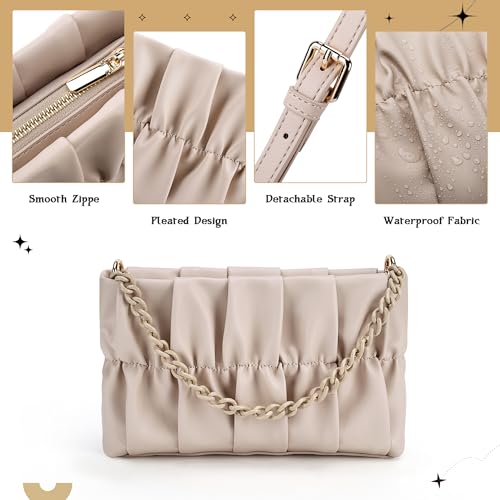 Shoulder Bag for Women,Leather Crescent Crossbody Bags Hobo Handbag Designer Purse with Adjustable Strap4