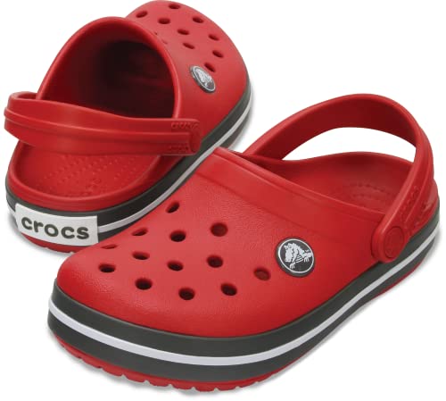 Image of Crocs Kids' Crocband Rainbow Band Clog, Pepper, 13 Little Kid