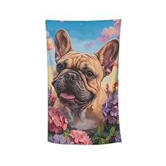 French Bulldog and Flower