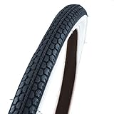 FISCHER Reifen Straße 26 x 1,75x2 schwarz/weiß + Schlauch 26 x 1,50-2,125 mit Auto-Ventil