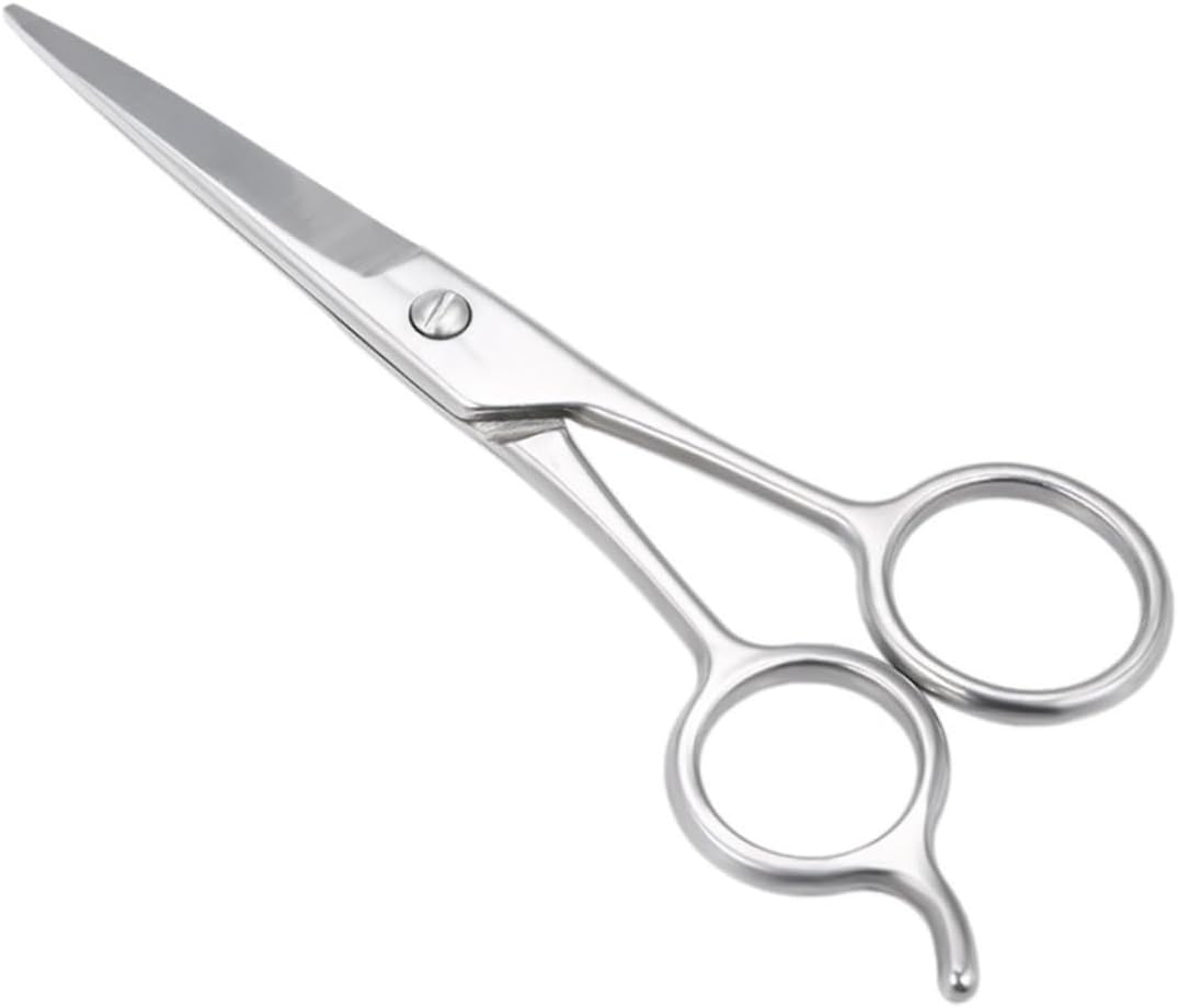 FOMIYES Professional Stainless Steel Beard Scissors Hairdressing Scissors Easy to Use for Grooming