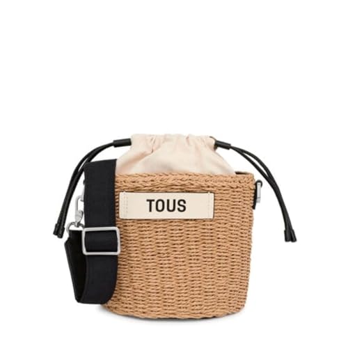 Tous Kobiety Scoubidou Torba, Beżowy, 18 x 21 x 13 cm