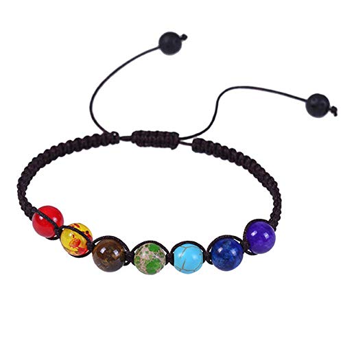 PPING brazaletes mujer pulsera hombre Curación pulsera de cuentas El estrés con cuentas pulsera Reiki pulsera de cuentas Elegante pulsera de cuentas