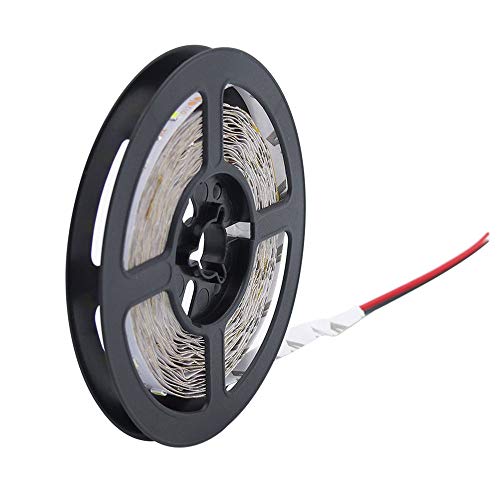 Bulufree Luces de Tira de LED 5M 3528 300LEDs Tira de luz Luz de Noche LED Flexible Luces de Navidad LED Luces de Cuerda LED no Impermeables Luz de Cinta LED para Barra DC 12V Azul