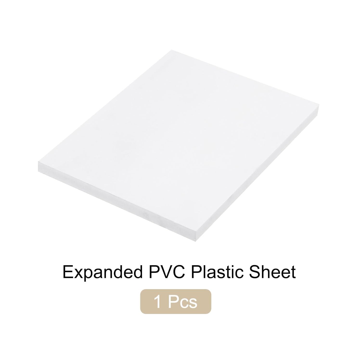Expanded PVC Plastic Sheet 1/2" Thick, 8.5"x11" Lightweight Rigid Foam Sheet, [for Crafts Signage Displays Digital Screen Printing] - White/ 1 Pcs