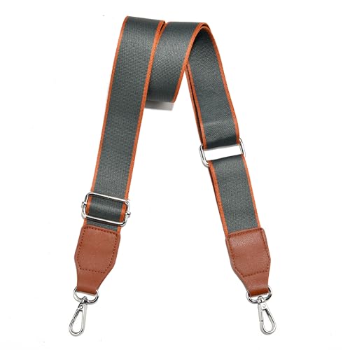 Image of Purse Straps Replacement Crossbody, Universal Wide Shoulder Strap for Bags Adjustable Straps for Handbags (Silvery Hardware)