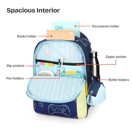 Image of Nasher Miles Polyester Backpack | Ideal for Preschool, Kindergarten, College, School, Office& Travel | Toddler, Girls, Boys, Men, Women