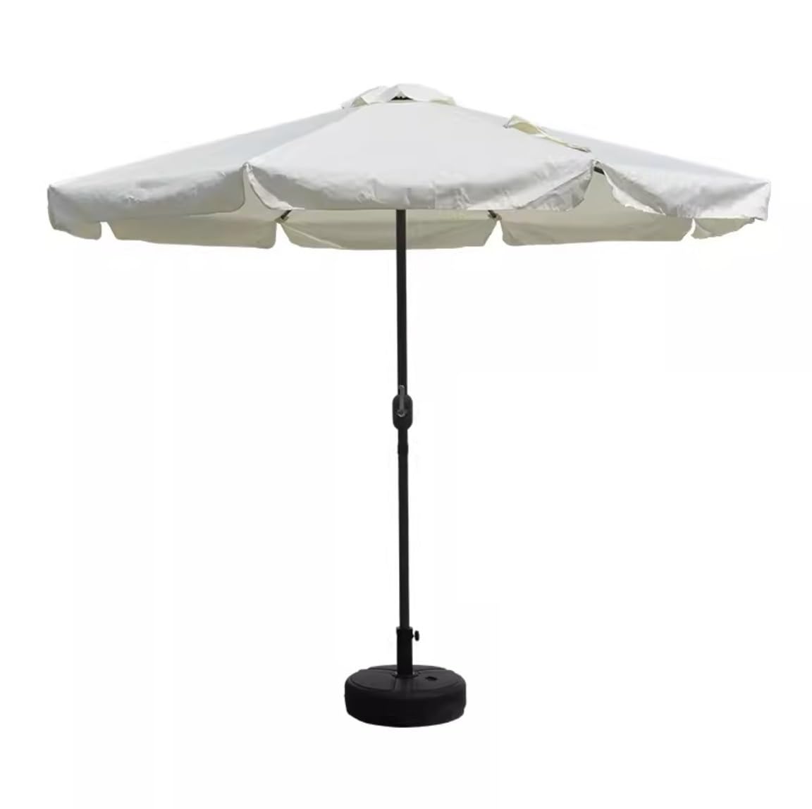 HLTYGWX Parasol na patio, parasol zewnętrzny, 9,8 m, zapiekanka krawędź, parasol na zewnątrz, żelazny parasol tarasowy, parasol rynkowy z okrągłą podstawą i podnoszeniem korby, parasol plażowy (B 270