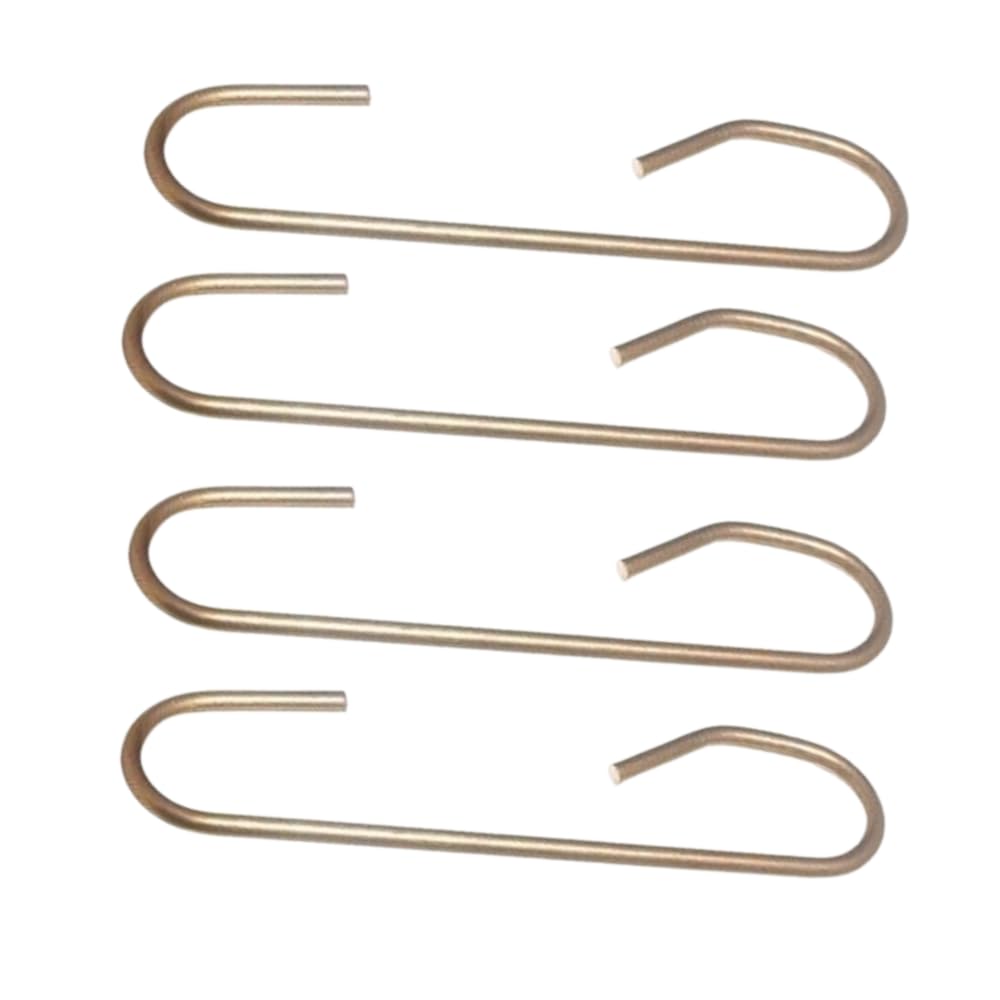 9cm Brass Cistern Siphon C-Hook Universal Toilet Flush Linkage Replacement Durable Cistern Repair Part for Lever Flush Systems Rust-Resistant Toilet Spare Fittings Pack of 4.