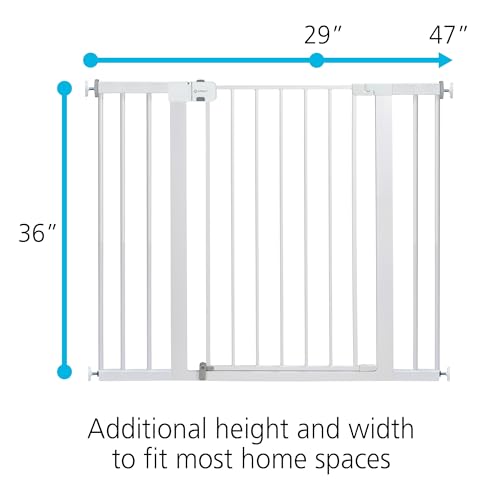 Image of Safety 1st Extra Wide Baby Gate with Door: Premium Child Safety, Extra Tall Gate for Doorways, Dog Gates, Easy Installation, 36 inch Tall & Wide, Fits 29 inch-47 inch