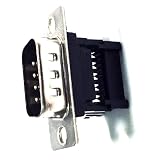 KKKLMMTT DB25 DB9PIN metalowe złącze D podzielony stycznik piercing męski adapter złącza 2 rzędy 5 szt. (25P)