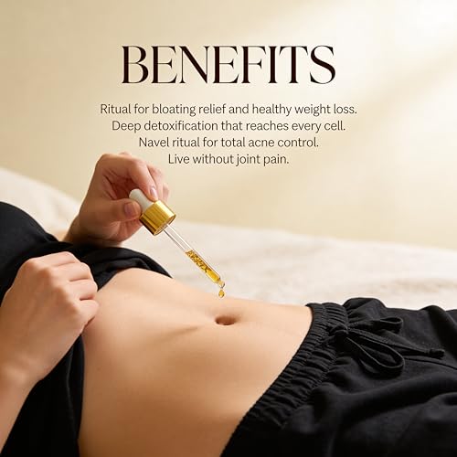 Image of Nabhi Oil - Natural Belly Button Oil with Ginger, Ajwain, Tulsi & Hing | Lightweight Ayurvedic for Night Use 30ml (PACK OF 2)