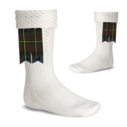 Image of Scottish Tartan Kilt Flashes with Elastic Adjusters