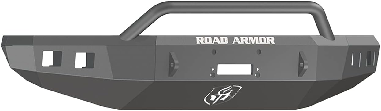 Road Armor 14-16 Tundra Front Pre-Runner Winch Bumper W/ Square Light Mounts - Satin Black - 914R4B