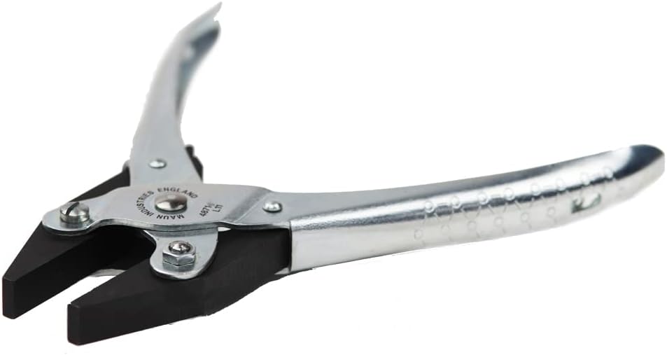 Maun Parallel Action Flat Nose Plier with Smooth Jaws and Return Spring (4871) - 140/160/200mm