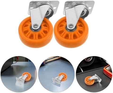 NUOBESTY Nylon Rolling Caster Replacement Wheels for Mechanic Creepers and Stools, 3 Inch Wear Resistant — view 7