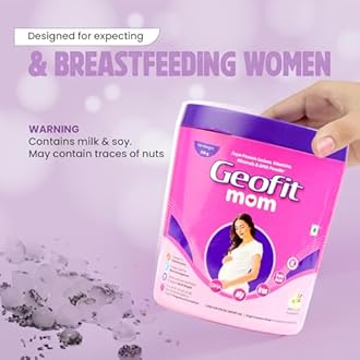 Geofit Nutritional Powder for Pregnant & Lactating Women 250g - Vanilla Flavor | DHA & Vital Nutrients for Healthy Mom & Baby | Supports Digestion & Gut Health | Antioxidant & Maintains Cell Structure & Function | Support Baby’s Birth Weight