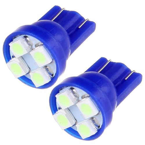 LBRST 10 x T10 4-3525-SMD Ice Blue 168 Instrument Lights 10 x T10 168 Twist Lock Socket