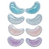 Reusable Under Eye Patches - 8PCS Hot & Cold Gel Eye Pads/Ice Pack for Puffy Eyes, Dark Circles & Eye Bags | Cooling Sleep Mask & Soothing Compress