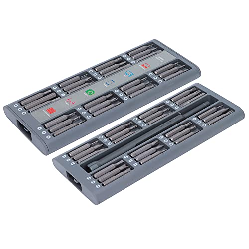 Joyance Juego de destornilladores de 48 piezas, juego de puntas de destornillador de cruz de ranura, juego de destornilladores magnéticos Profional para reparación de guitarras, ideal para