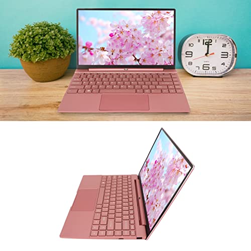 Yoidesu 14" Thin And Light Laptop, For Intel N5095Cpu 2K Ips Hd Dispaly Pink Laptop, For Intel Uhd Graphics For Windows 11 Laptop Computer, 2.4G 5G Wifi Backlit Keyboard Webcam 6000Mah(12+256G) #TOP5