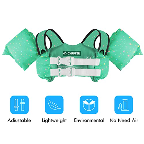 image for Chriffer Kids Swim Vest Life Jacket for 30-55 Pounds Boys and Girls, T