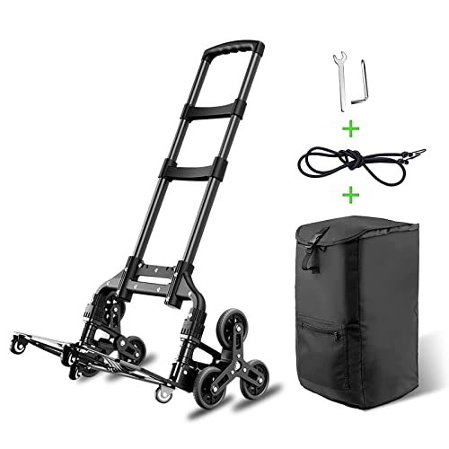 2022モデル アウトドア用キャリーカート 階段 三輪 折りたたみ 最上位モデル登場!(メーカー直販 10つの車輪) 軽量 段差 台車 4輪 360度回転 静音 大型タイヤ バッグ付け 高さ調節 組み立て不要 固定ロープ付 荷物運搬 業務用 ハンドトラック 引越し 釣り アウトドア 耐荷重75kg アルミニウム合金 LVYUAN(リョクエン)