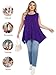 LARACE Womens Plus Size Tank Tops Summer Sleeveless Shirts Casual Loose Tunic Blouses(Deep Purple 2X)