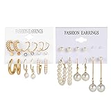 【Diferentes estilos】 Estos 15 pares de aretes en diferentes estilos y colores son súper lindos y pueden combinar con casi cualquier atuendo, perfectos para vestirse o para usar todos los días. Encantadores y elegantes, cada par de aretes es único y elegante.
