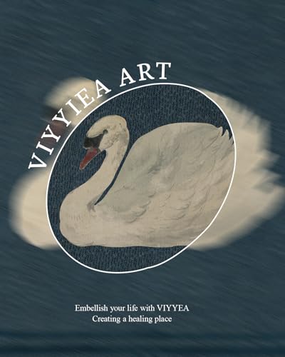Image of VIYYIEA Vintage Gold Framed Wall Art for Living Room, Swan Canvas Prints Home Decor, Retro Painting Picture, Bedroom Wall Decor Gifts for Friends or Family -【Grace Swan】-(16L x 12W)