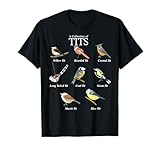 Nerd Funny Tit Birds Birdwatcher Collection of Titten Bird T-Shirt