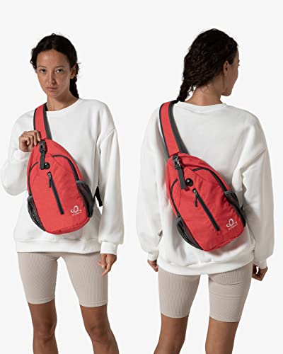 Waterfly Sling Bag Backpack Shoulder Crossbody Chest Bags Hiking Casual Daypack for Men Women