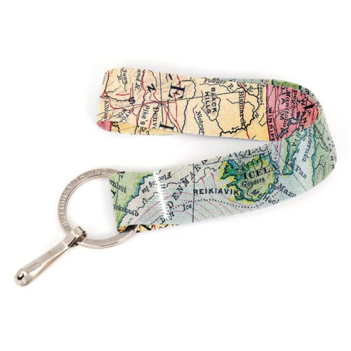 Buttonsmith Map Custom Lanyard - Customize With Your Text - Buckle And Flat Ring - Made In The Usa #TOP6