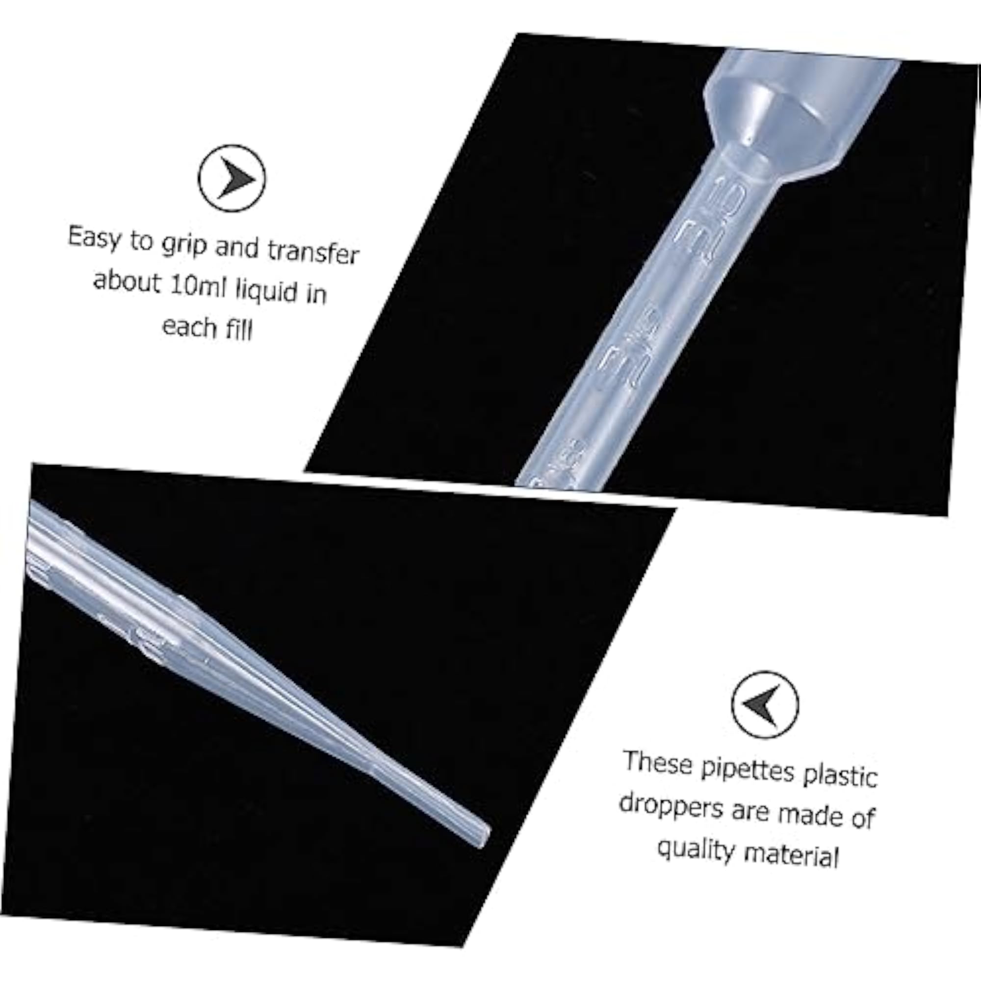 100pcs Plastic Dropper Pipette Droppers