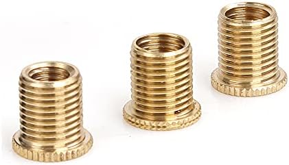 muge racing Universal Shift Knob Adapters Suitable for 5 6 Speed Manual Automatic Vehicle M8 X 1.25, M10 X 1.25, M10 X 1.5 Thread Gear Shifter Knob Screw 3Pcs Gold