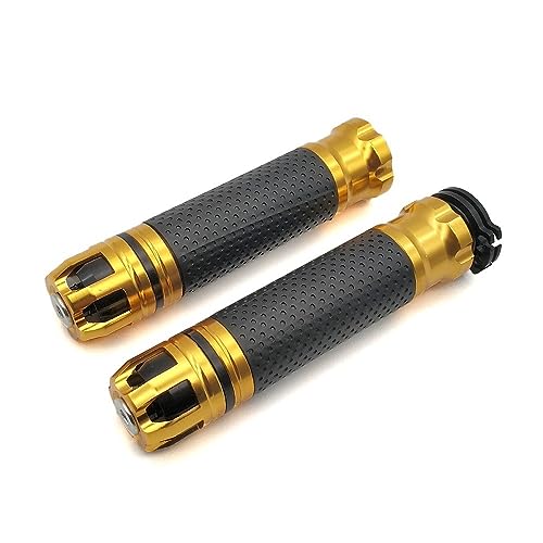 Evita vibraciones en tu CBR 600 con estos puños de aluminio CNC dorados 2