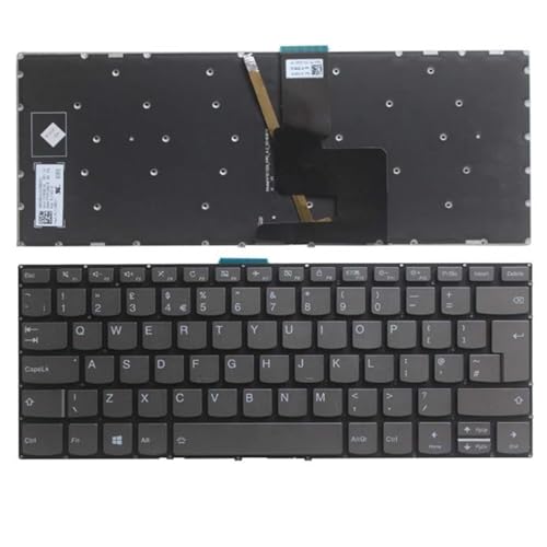 Clavier Lenovo Yoga 720-15IKB noir UK pour réparer les touches bloquées du PC portable