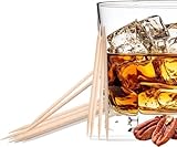 Licker Pickers Bourbon Pecan Flavored Toothpicks - 25 White Birch Aged in Premium Spirits.