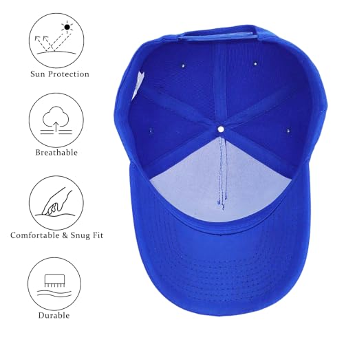Image of 5-Panel Baseball Cap for Workouts, Hiking, Outdoor Sports, Customizable DIY Design, All-Season Comfort Fit, Adjustable
