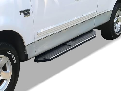 Estribos de acero inoxidable negros para Ford F150