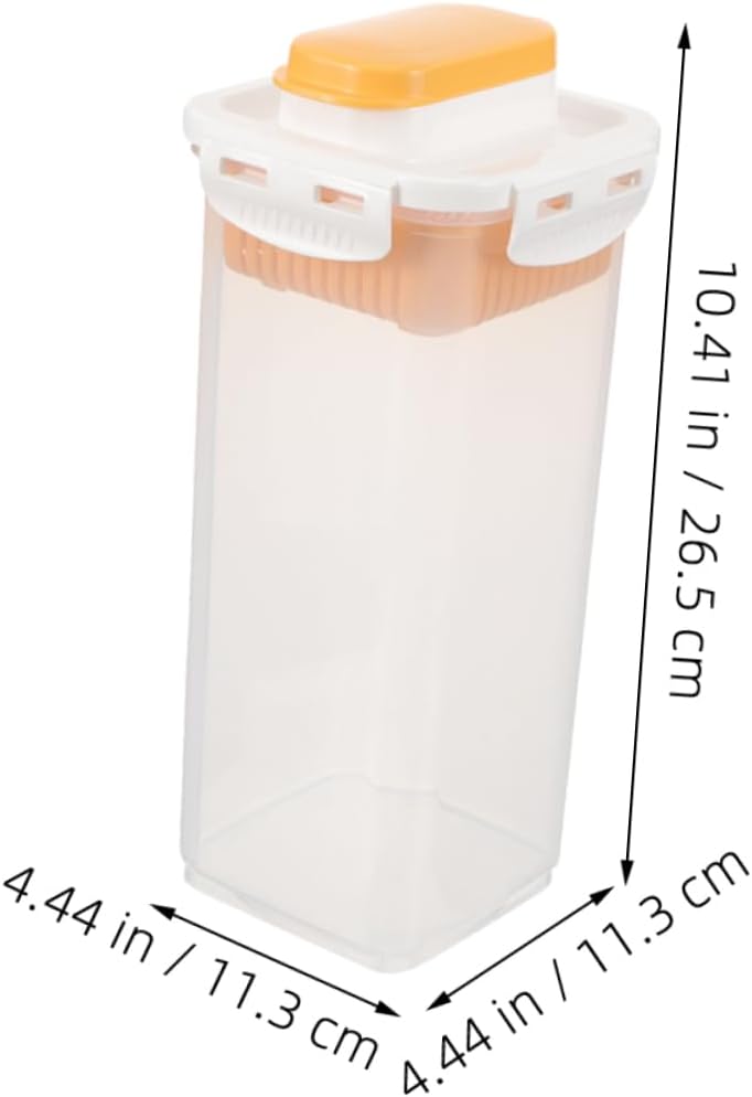 Holibanna 2pcs Sealed Laundry Powder Storage Box with Lid Multi-use Organizer for Detergent Humidity Protection Container for Laundry Room and Dormitory