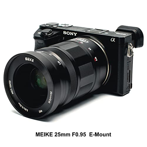 Image of Meike 25mm f0.95 Manual Focus APS-C Lens for Sony E Mount Mirrorless Cameras,Large Aperture Wide Angle Compatible with A6400 A5000 A5100 A6000 A6100 A6300 A6500 A6600 A6700