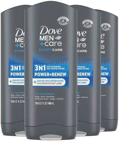 Dove Men+Care Relax Body Wash for a Skin-Strengthening nourishment, Eucalyptus + Cedar Oil with Plant-Based Cleansers and Moisturizers 532 ml (Pack of 4)
