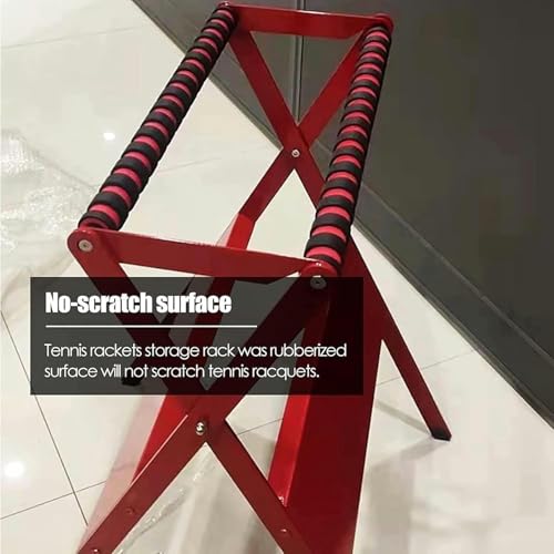 Porte-rack de raquette de tennis stable équipé de vis de fixation