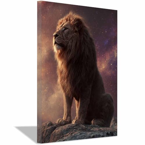 Lions étoilés tableaux muraux salon pour créer une déco cocooning