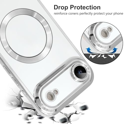 KANGHAR Case Compatible with iPhone Air Clear Magnetic Design,Sliver by KANGHAR - Used condition - Image 4