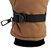Carhartt Men's Waterproof Insulated Knit Cuff Glove, Brown Black, Large